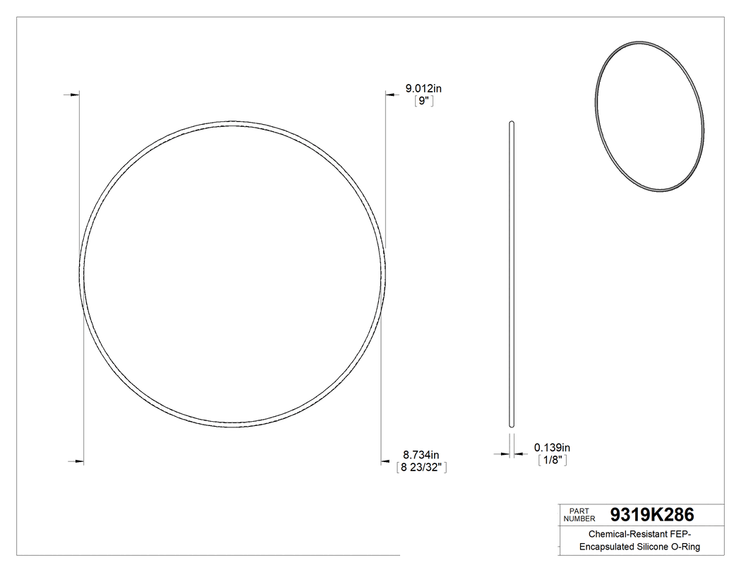 Technical drawing - 9319K286